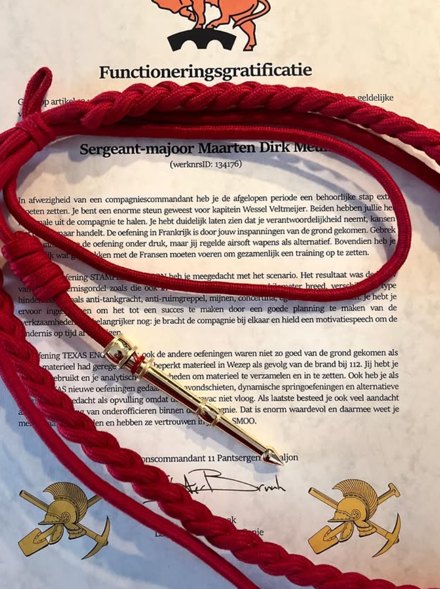 Maarten Dirk Meun ontvangt rode erekoord